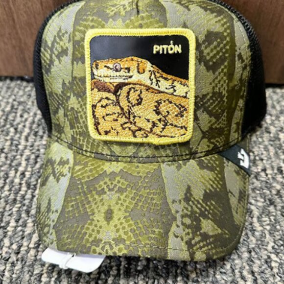 Goorin Animal Trucker Baseball Hat Cap Burma Superstar 55.0 Piton Python Snake